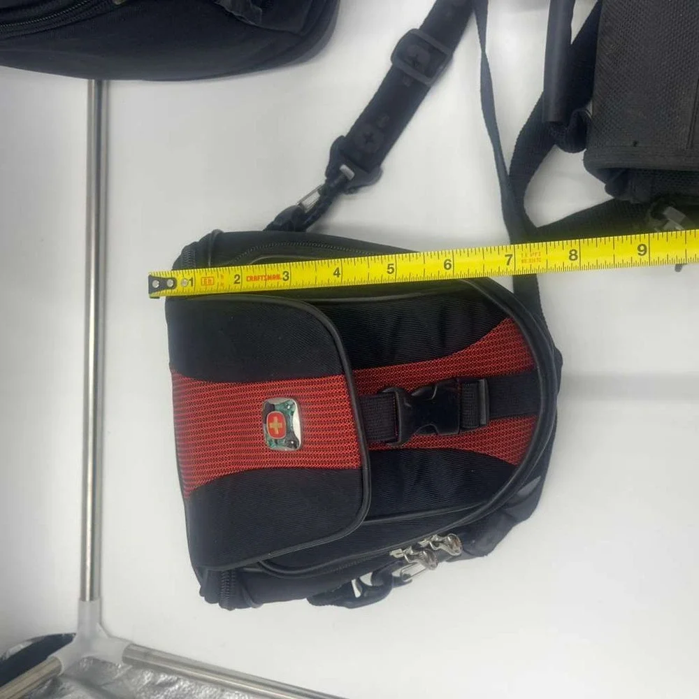 Lot of 3 Black Case Logic Kontrast DSLR Bag Ambico Wenger Camera‎ Shoulder Bag